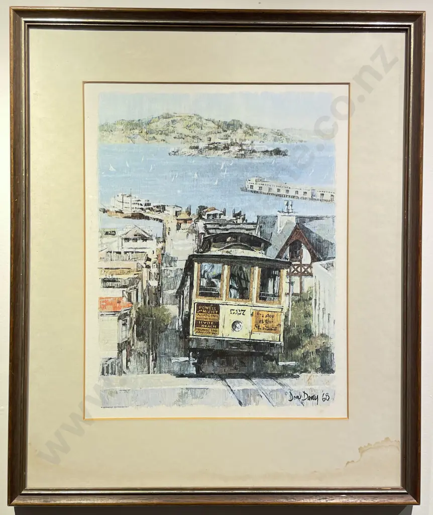 Indistinctly Signed Architectural Study together with Print Image 1++