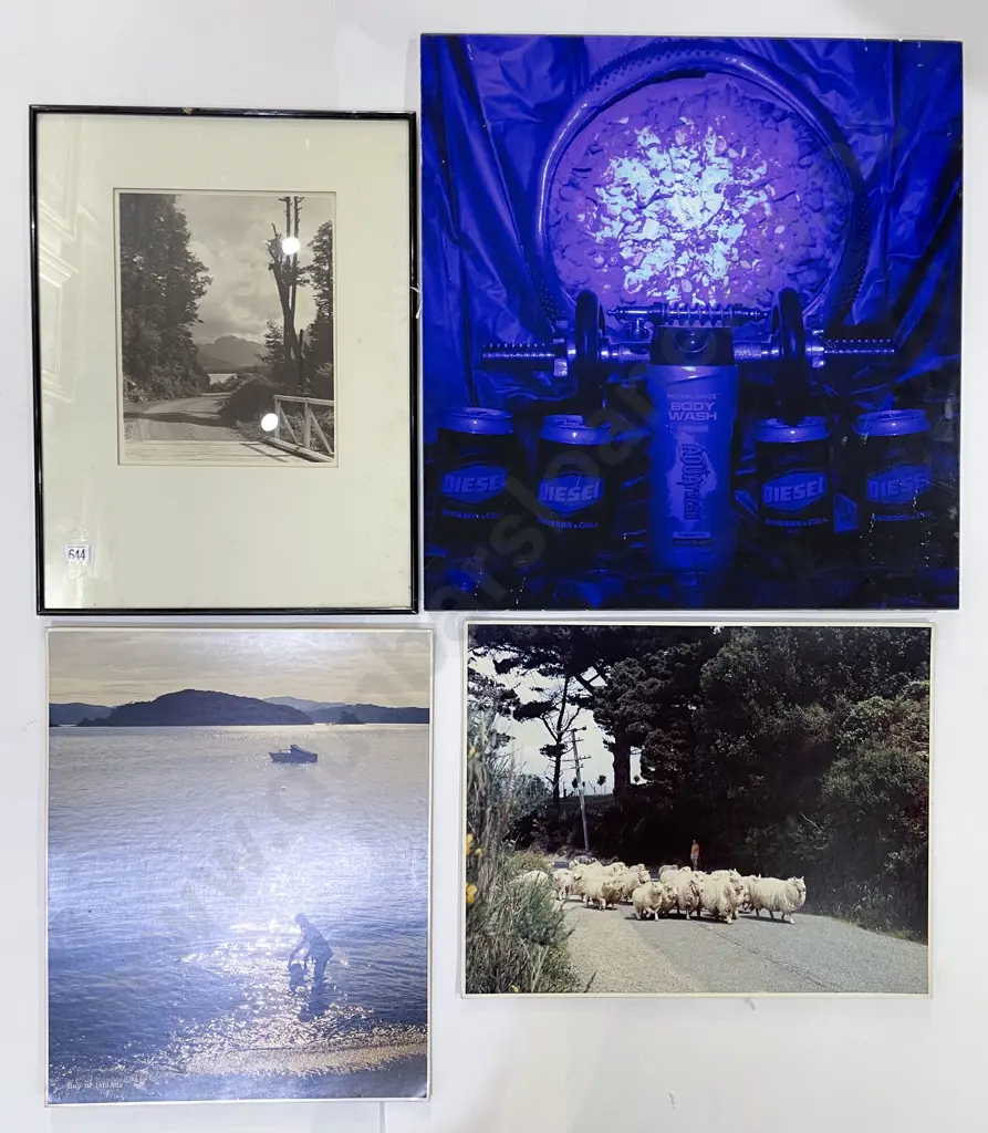 Vintage Framed Black & White Photograph together with Two Other Photographic Works Image 1++