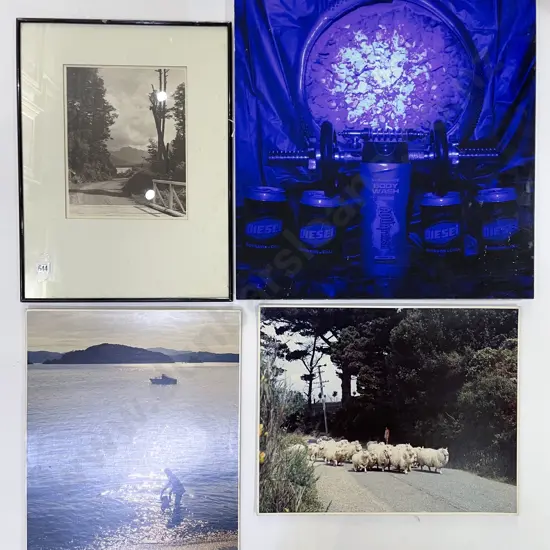 Vintage Framed Black & White Photograph together with Two Other Photographic Works