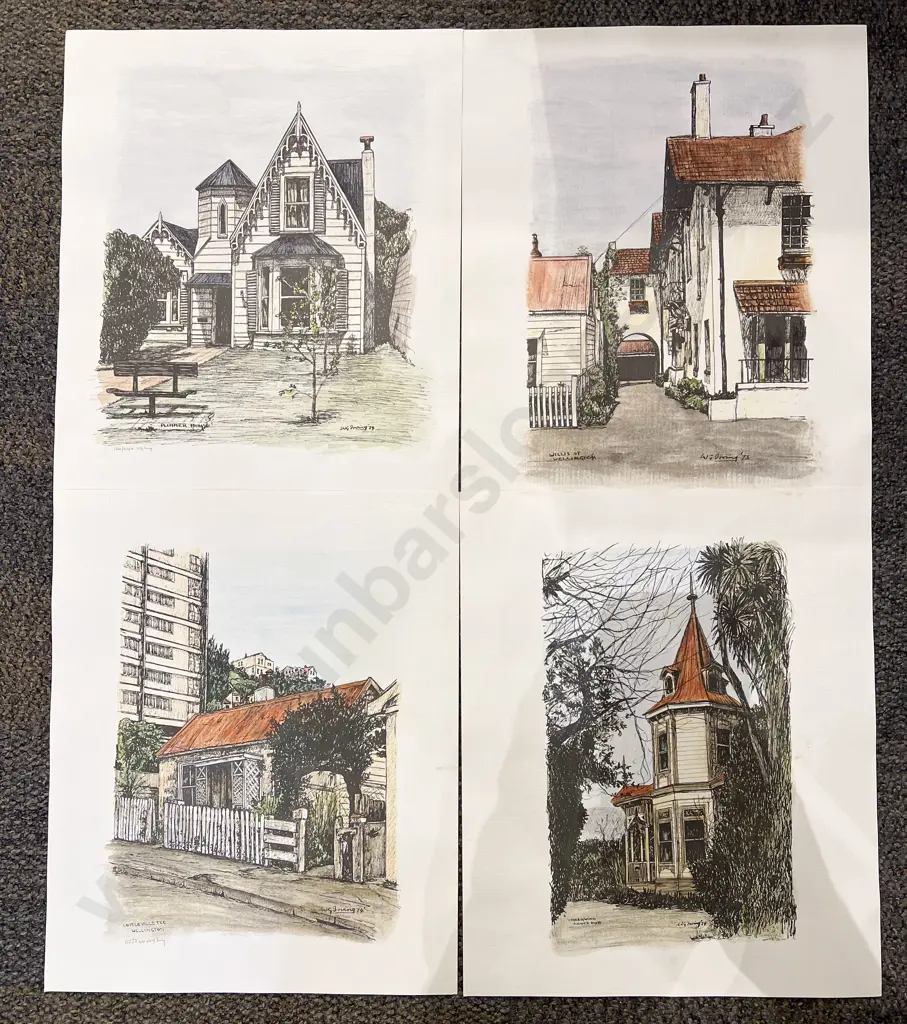 W. G. Irving - Watercolour & Ink - "Willis Street Image 1++