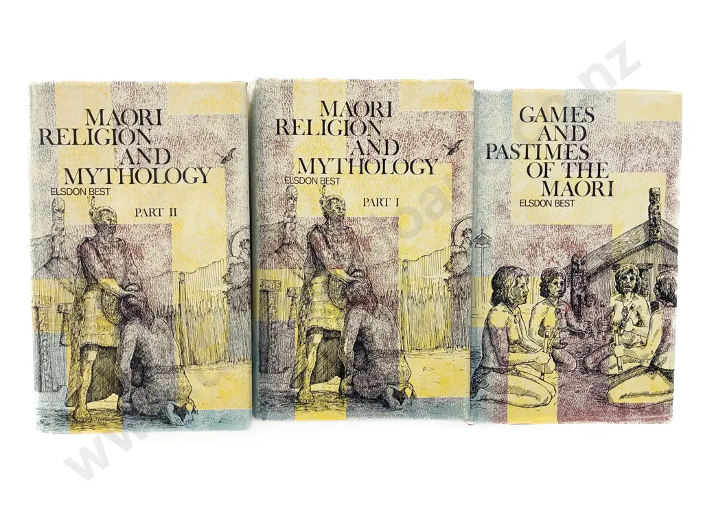 Three Elsdon Best Maori Reference Volumes Image 1++