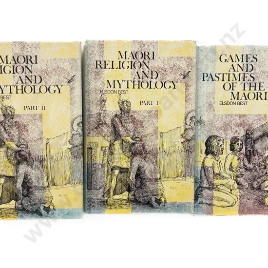 Three Elsdon Best Maori Reference Volumes