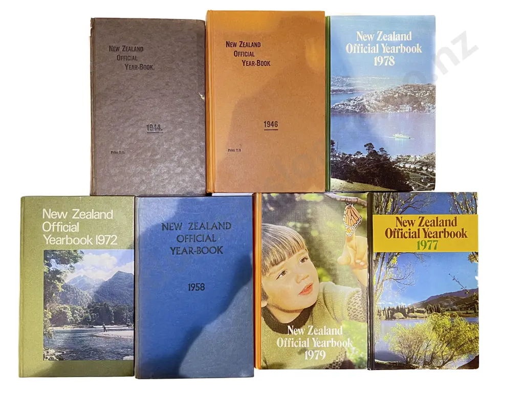 Qty of Assorted NZ Official Years Books etc Image 1++