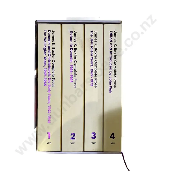 James K. Baxter Complete Prose - Four Volume Box Set