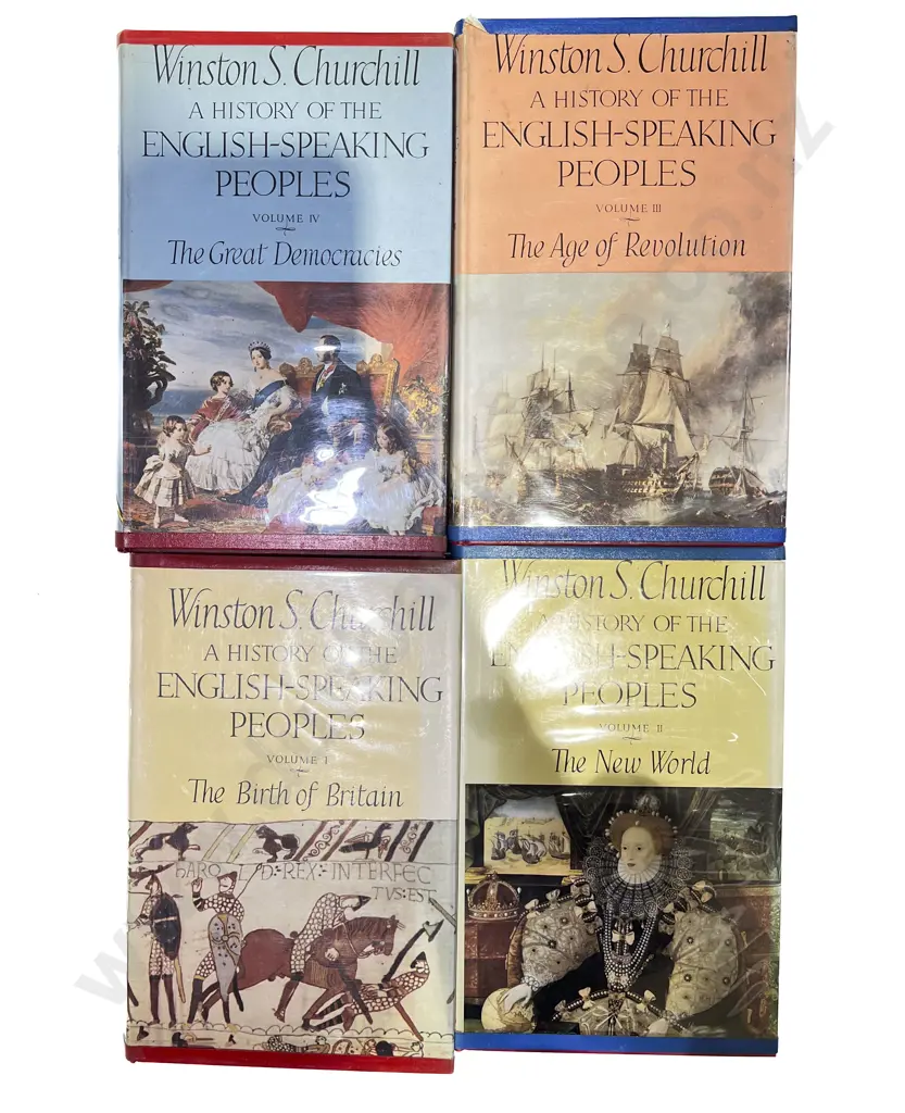 Winston S. Churchill - A History of the English Speaking People - Volume One to Four Image 1++