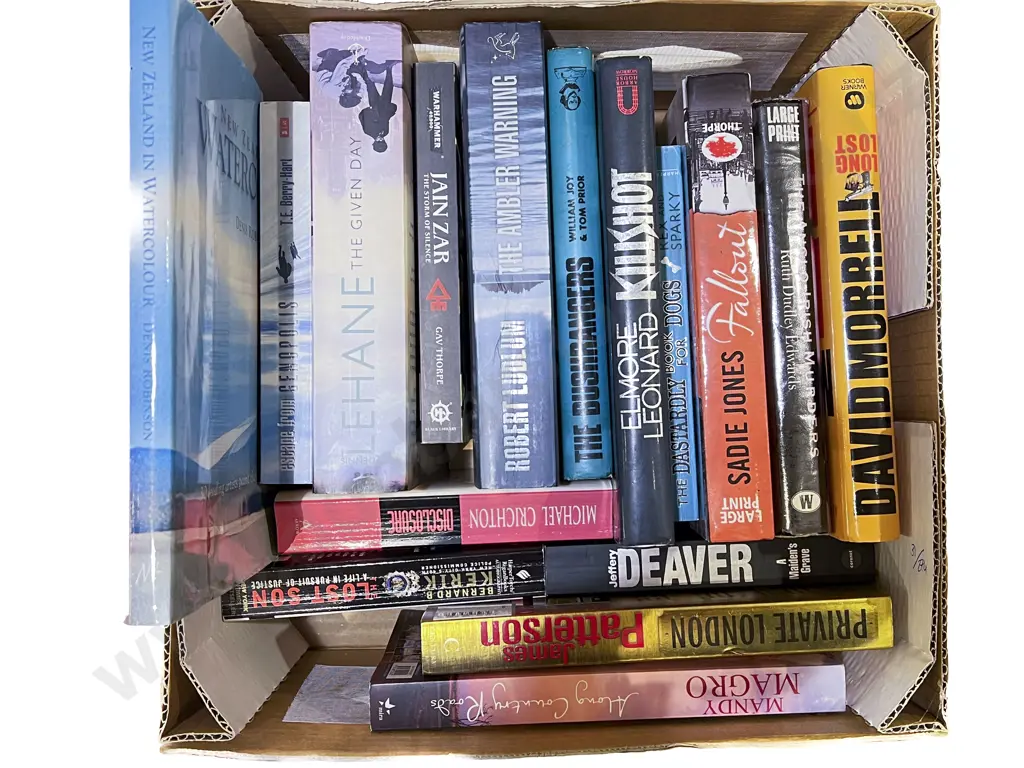 Box Quantity of Assorted Books Image 1++