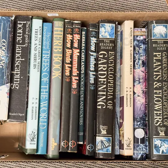 Box of Assorted Gardening Books etc