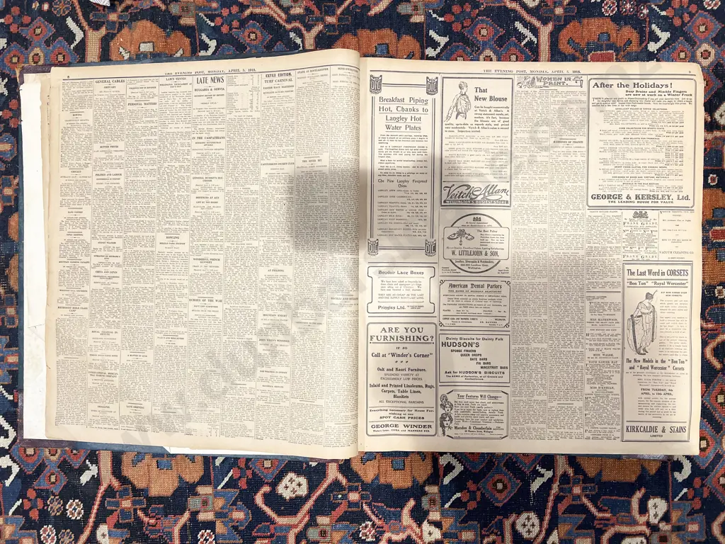 Two Large Vintage Evening Post Books together with Others Image 1++