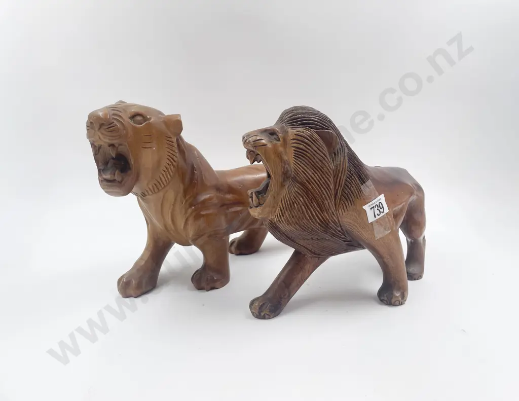 Two Carved Lions Image 1++