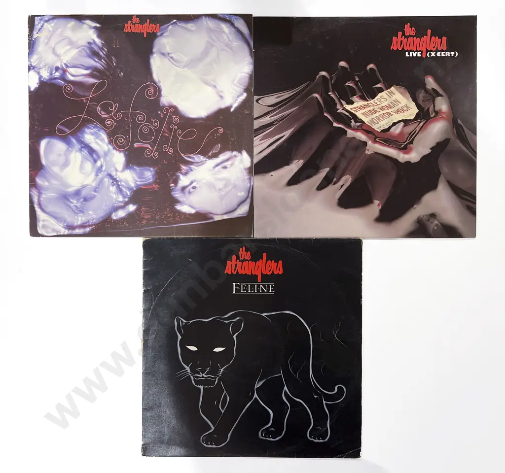 Three Assorted The Stranglers Vinyl Records Image 1++