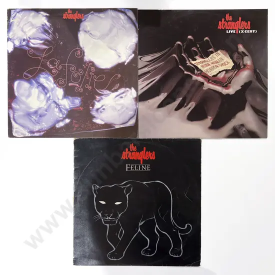 Three Assorted The Stranglers Vinyl Records