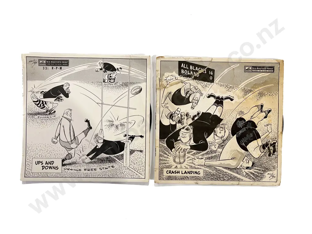 South Africa 1960 Rugby Test Records - No. 3 & No. 4 - 45rpm Vinyl Image 1++