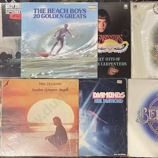 Eight Assorted Vinyl Records
