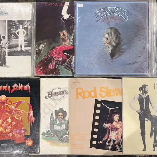 Eight Assorted Vinyl Records