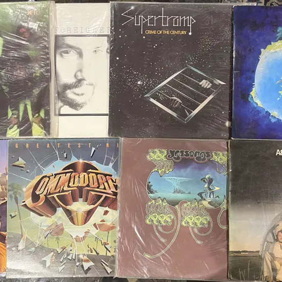 Eight Assorted Vinyl Records