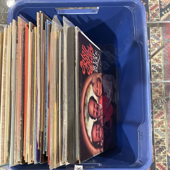 Box of Assorted Vinyl Records