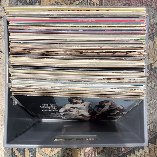 Box of Assorted Vinyl Records