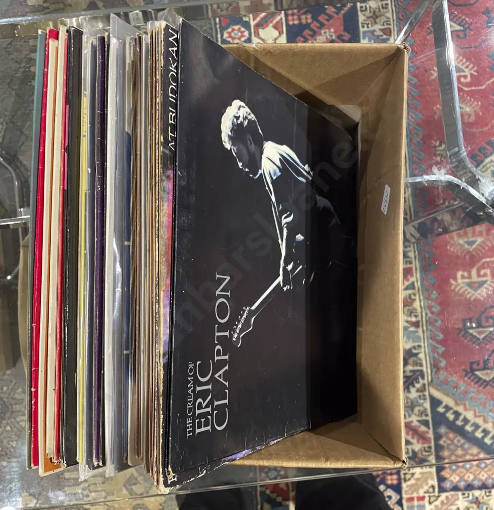 Box of Assorted Vinyl Records Image 1++