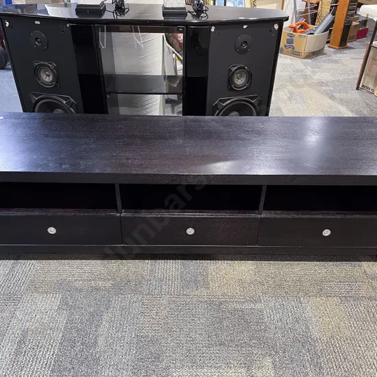 Modern Three Drawer Entertainment Stand