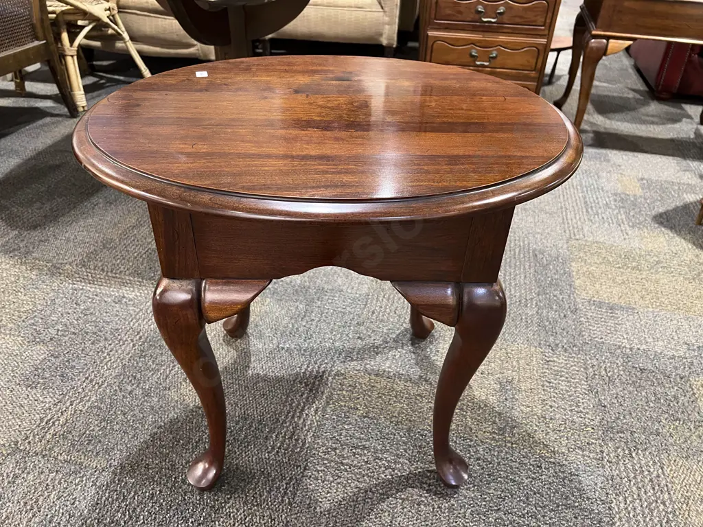 Two Cabiole Leg Side Tables Image 1++