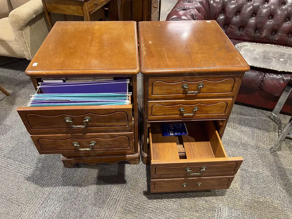 A Pair of Bedside Chests Image 1++