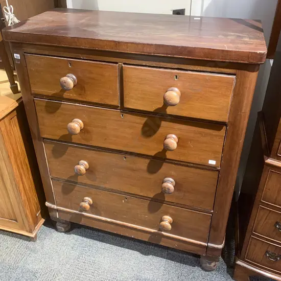 Mahogany Flat Front Chest