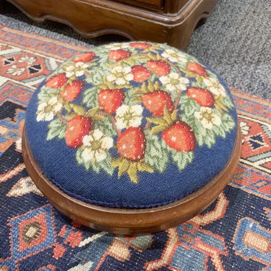 Tapestry Topped Footstool