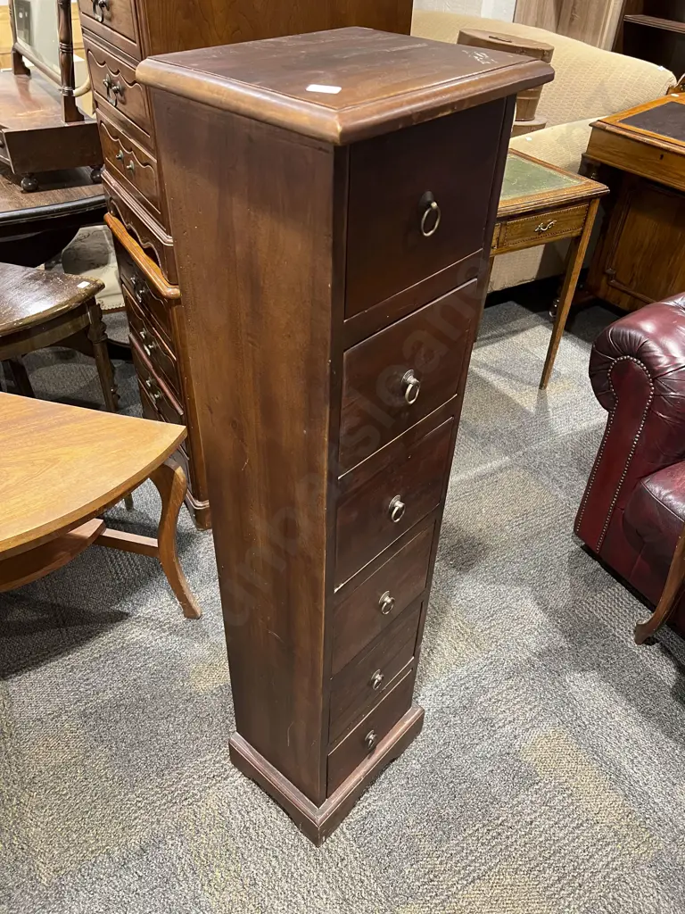 Slender Six Drawer Side Chest Image 1++