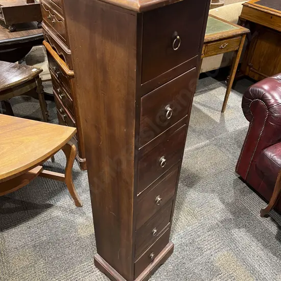 Slender Six Drawer Side Chest
