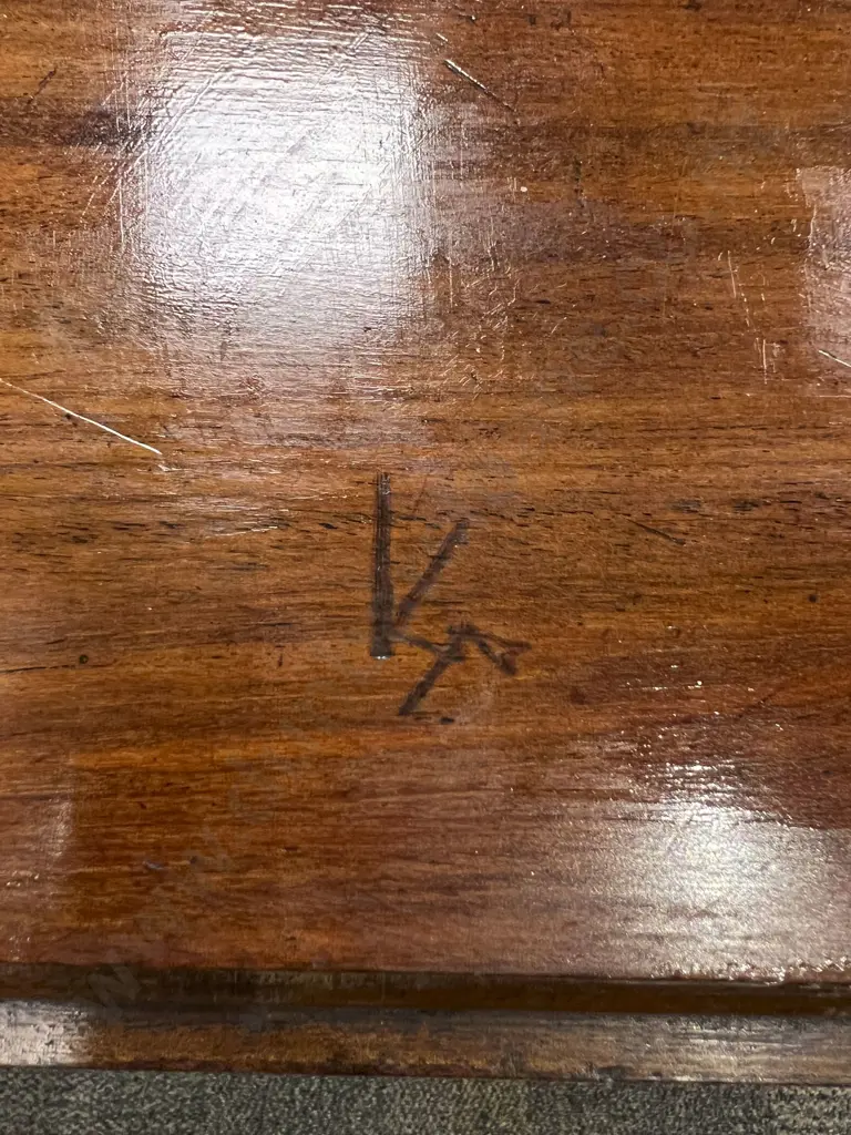 Vict Dropside Single Drawer Table Image 1++