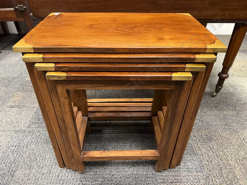 Nest of Four Teak Tables Image 1++