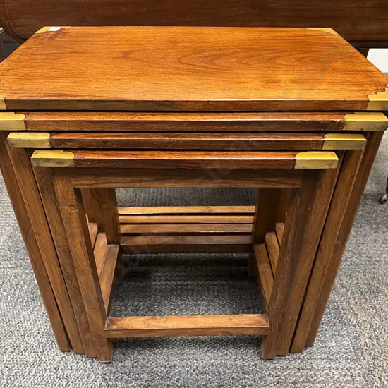 Nest of Four Teak Tables