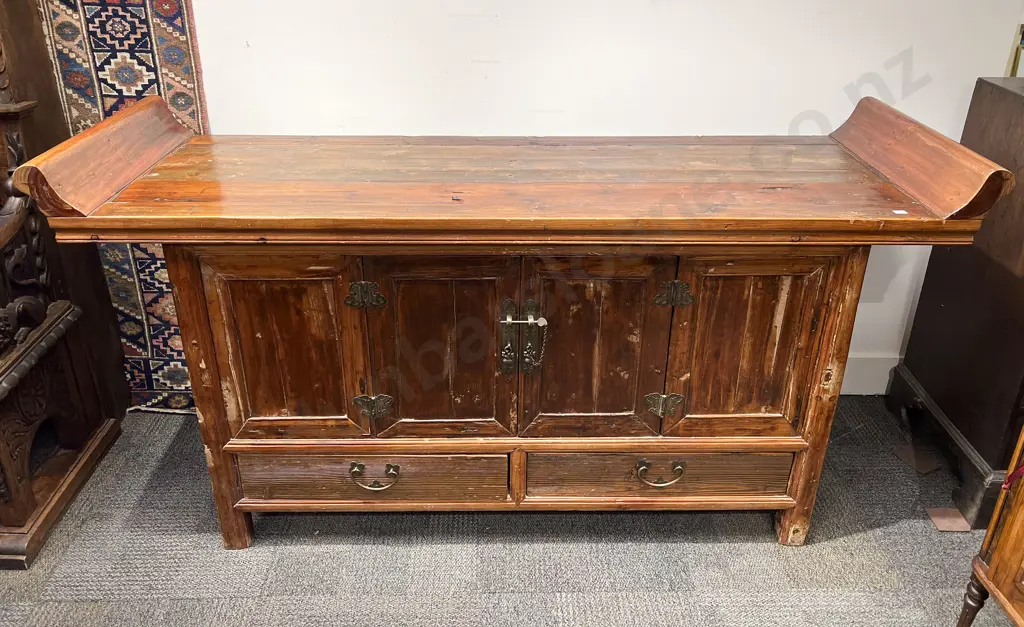 Chinese Fruitwood Sideboard Image 1++