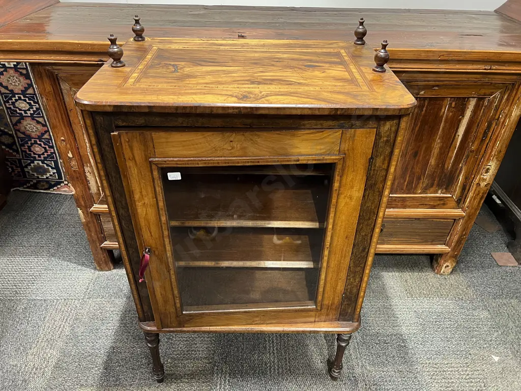 Vict Walnut Music Cabinet Image 1++