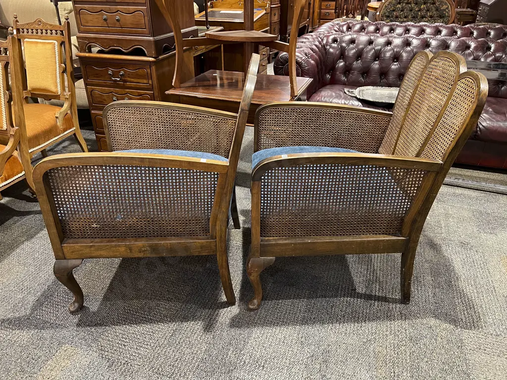 A Pair of Wycombe Back Conservatory Armchairs Image 1++