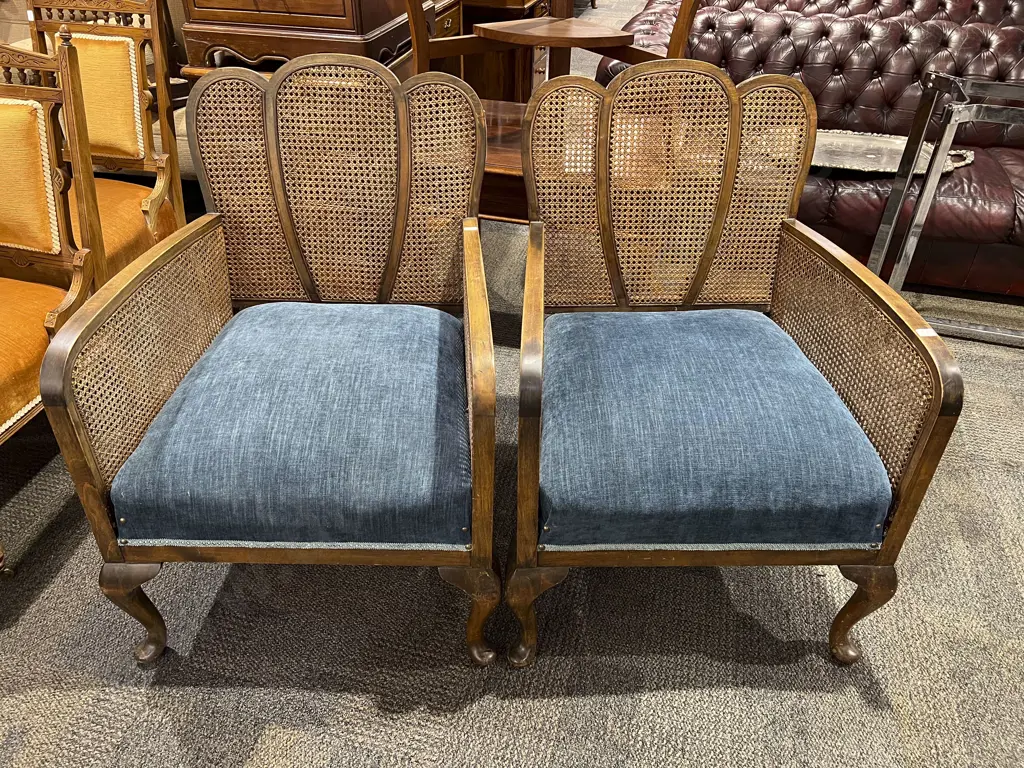 A Pair of Wycombe Back Conservatory Armchairs Image 1++