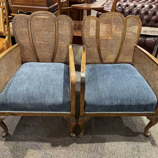 A Pair of Wycombe Back Conservatory Armchairs