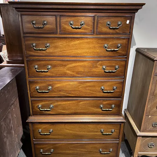 Georgian Style Mahogany Tallboy Chest