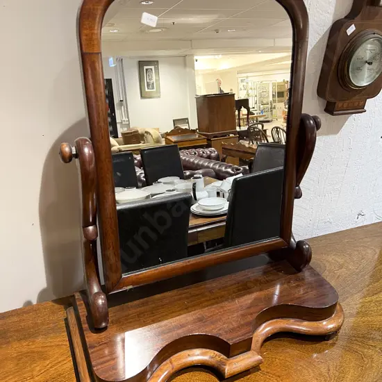 Vict Mahogany Toilet Swing Mirror