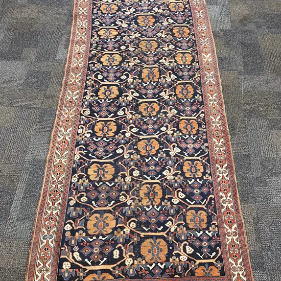 Persian Hall Runner with All Over Floral Motif