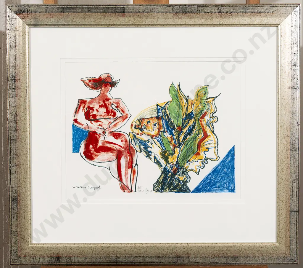 Pat Hanly - Woman + Bouquet Image 1++