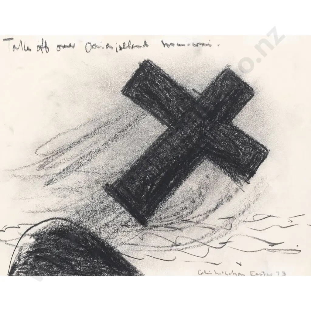Colin McCahon - Take Off over Muriwai Island - Oaia Image 1++