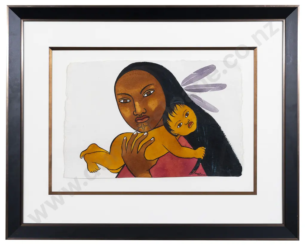 Robyn Kahukiwa - Mother & Child Image 1++