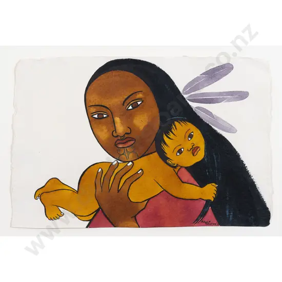 Robyn Kahukiwa - Mother & Child
