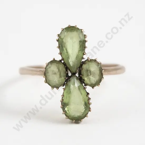 9ct Four Stone Peridot Ring