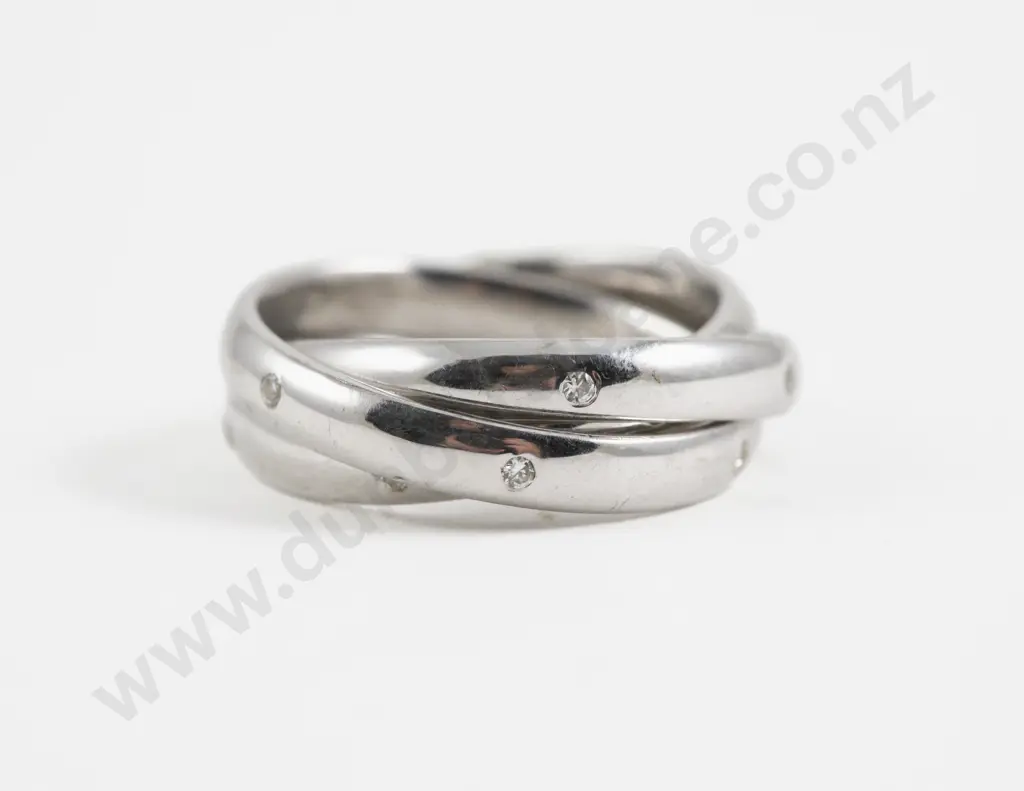 S/S 21 Stone Cubic Zirconia Russian Wedding Band Ring Image 1++