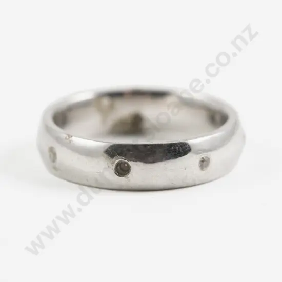 S/S Four Stone Cubic Zirconia Band Ring