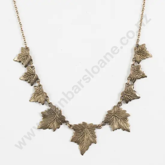 9ct Gold Maple Leaf Necklace
