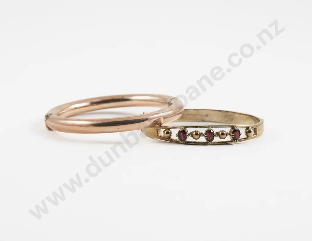 9ct Metal Core Hinged Snap Bangle Image 1++