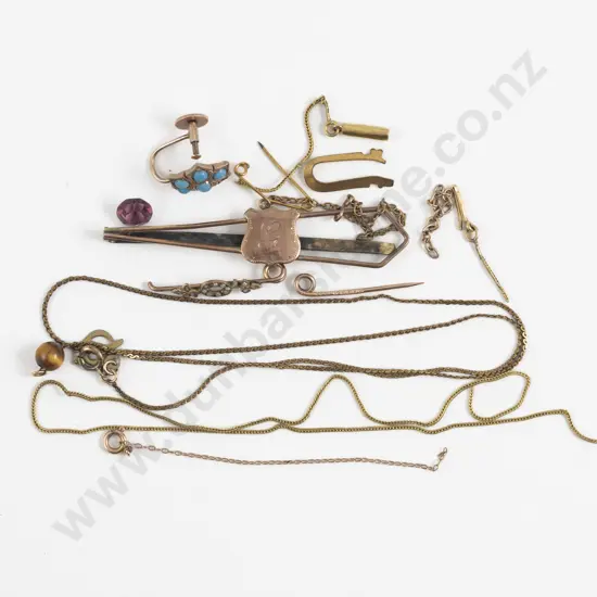9ct Gold Piece for Scrap and Plated